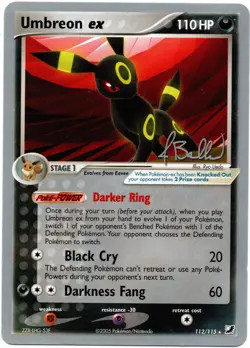 Umbreon ex 112/115 Jimmy Ballard World Championships 2006 Pokemon Card LP H2 - Image 1