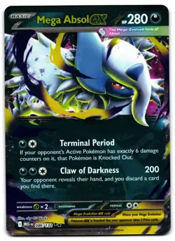 Mega Absol ex 086/132 - Mega Evolution Double Rare Pokemon TCG - NM Card - Image 1
