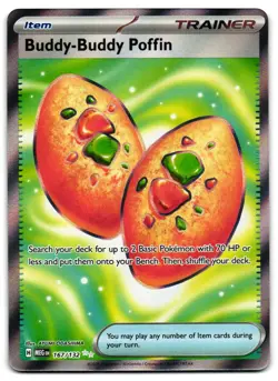 Buddy-Buddy Poffin 167/132 - Mega Evolution Ultra Rare Pokemon TCG - NM Card - Image 1