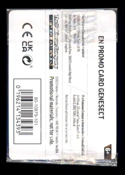 Genesect (Cosmos Holo) (Best Buy Exclusive) Rare Sealed Cards 008/094 NM - Image 2