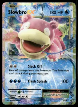 Pokemon Cards Slowbro EX 26/108 Evolutions Holo Rare EX NM - Image 1
