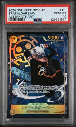PSA 10 - Trafalgar Law - OP10 119 AA SEC - Japanese One Piece Card - Royal Blood - Image 1