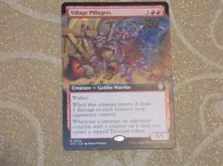 MTG Ext Art Village Pillagers x1 Rare Lorwyn Eclipsed Commander NM Low S&H - Image 1