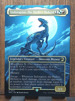 MTG✨ Indoraptor, the Perfect Hybrid (Borderless) Jurassic World - NEAR MINT!🎇 - Image 1