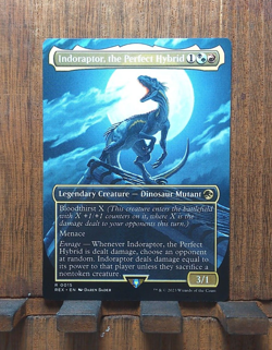 MTG✨ Indoraptor, the Perfect Hybrid (Borderless) Jurassic World - NEAR MINT!🎇 - Image 2