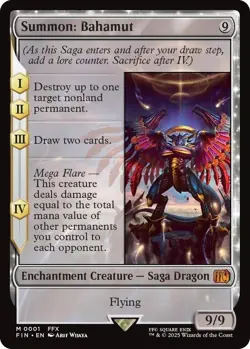 Summon: Bahamut FF MtG M0001 Nonfoil Mystic Rare - Image 1