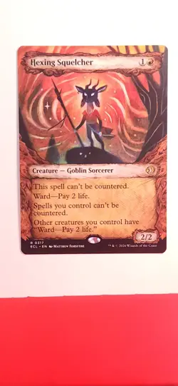 MTG - Hexing Squelcher - Non-Foil SHOWCASE - Creature - ECL #317 - Rare - NM - Image 1