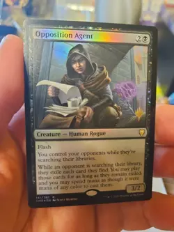 MTG - Commander Legends - Opposition Agent - Promo Pack - NM - Foil - Image 1