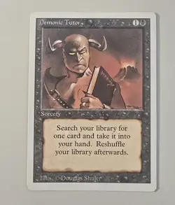 Demonic Tutor Revised Edition 1994 Near Mint Never Played Mtg Magic Gathering - Image 1