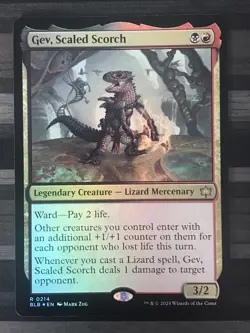 MTG | Gev, Scaled Scorch | Bloomburrow | Rare | FOIL | NM - Image 1