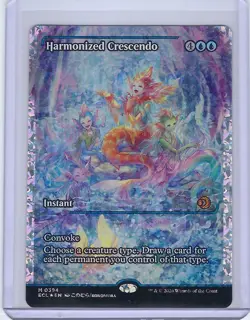 Harmonized Crescendo (0394) (Showcase) (Fracture Foil) Lorwyn Eclipsed Foil - Image 1