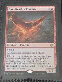 Bloodfeather Phoenix X1 MOM MTG March of the Machine B1 - Image 1