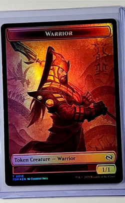 2025 MTG Magic the Gathering TDM Dragonstorm Foil Token #11 Dragon Warrior - Image 2