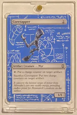 CORETAPPER (DST) MTG Magic BLUEPRINT Hand Painted Altered Extended Art - Image 1