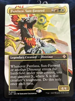 Pantlaza, Sun-Favored (Borderless) Commander: the Lost Caverns of Ixalan Reg NM - Image 1