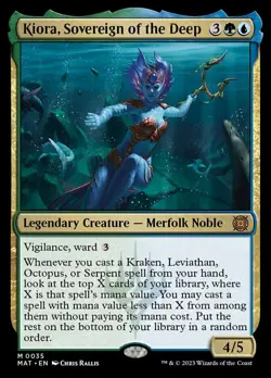 [1x] Kiora, Sovereign of the Deep - Foil Near Mint, English The Aftermath MTG Ma - Image 1