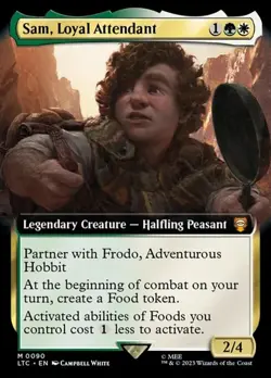 Sam, Loyal Attendant - Foil Extended Art LTC NM MTG - Image 1