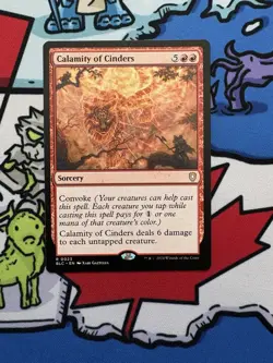 Calamity of Cinders x1 Mtg Bloomburrow Commander - Image 1