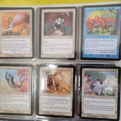 10 Pre-Modern Era Pages of Cards Collection in Binder. And 1,000 Bulk MTG Lot - Image 3