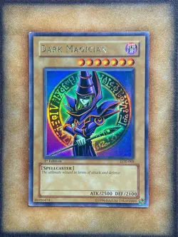 Yugioh Dark Magician LOB-005 Ultra Rare 1ST EDITION GLOSSY PRINT LP - Image 1