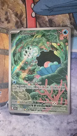 Pokemon TCG Destined Rivals Clamperl 195/182 Illustration Rare *pack fresh* - Image 1