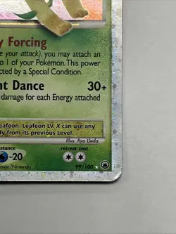 Leafeon LV.X 99/100 Majestic Dawn Holo Pokemon 2008 Vintage MP+/LP - Image 2