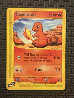 Charmander 97/165 Expedition Common E-Reader WOTC 2002 Pokemon TCG Card LP - Image 1