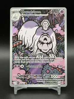 2025 Pokemon Houndstone Mega Evolution Illustration Rare #145/132 - Image 1