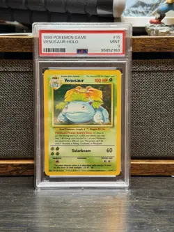 1999 Pokemon Game Base Set Unlimited Venusaur-Holo 15/102 PSA 9 - Image 1