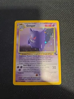 Pokemon TCG Gengar Fossil 5/62 80 HP Holo Rare Unlimited English WOTC - Image 1