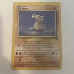 Cubone Pokemon 50/64 Jungle 1999 Unlimited Common LP - Image 1