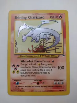 Shining Charizard 107/105 Neo Destiny Holo Pokemon - Image 1