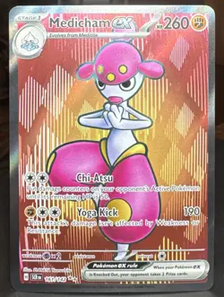 Pokemon TCG Medicham ex 161/142 Sv07: Stellar Crown Ultra Rare (Full Art) Holo - Image 1