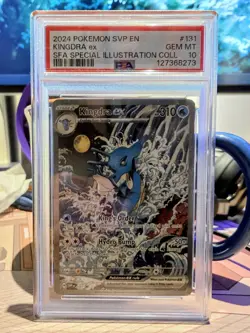 2024 POKEMON SVP EN-SV BLACK STAR PROMO #131 KINGDRA EX PSA 10 - Image 1