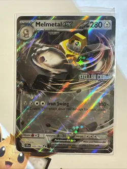 Pokemon TCG STAMPED Melmetal ex 105/142 STELLAR CROWN - Image 1