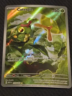 Caterpie - 172/165 - Scarlet & Violet 151 - IR - Pokemon TCG - NM, Fast Ship - Image 1