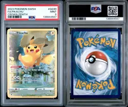 2023 POKEMON SWORD & SHIELD CROWN ZENITH #GG30 FULL ART PIKACHU GG70 FA PSA 9 - Image 3
