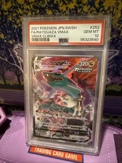 2021 Pokemon Japanese SWSH FA Rayquaza Vmax Climax PSA 10 - Image 1