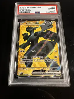 Pokemon TCG Holo Ultra Rare Full Art Zekrom EX 158/086 PSA 10 - Image 2