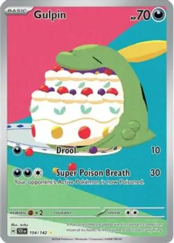 LP Pokemon Gulpin - 154/142 - Illustration Rare Lightly Played Stellar Crown - Image 1