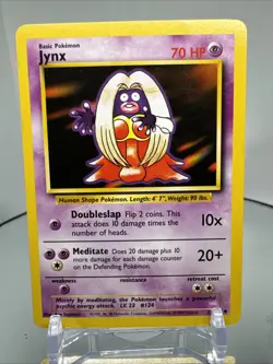 Jynx 31/102 Base Set Unlimited WOTC Vintage Pokemon - Image 1