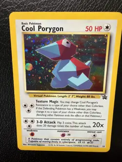 Pokemon TCG Cool Porygon Black Star Promos, 15 Holo MP With Swirl 🌀 - Image 3