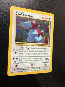 Pokemon TCG Cool Porygon Black Star Promos, 15 Holo MP With Swirl 🌀 - Image 5