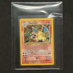 1999 Pokemon Base Set Unlimited #4 Charizard Holo 4/102 Rare Card WOTC VTG | NM - Image 1