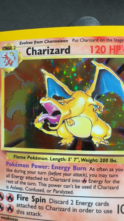 1999 Pokemon Base Set Unlimited #4 Charizard Holo 4/102 Rare Card WOTC VTG | NM - Image 2