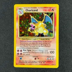 1999 Pokemon Base Set Unlimited #4 Charizard Holo 4/102 Rare Card WOTC VTG | NM - Image 3