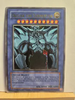 Yu-Gi-Oh! TCG Obelisk the Tormentor GBI-002 Lightly Played Card - Image 1