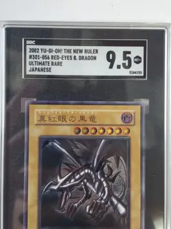Red-Eyes B. Dragon Ultimate Japanese Yu-Gi-Oh NR 2002 SGC 9.5 MT+ - Image 2