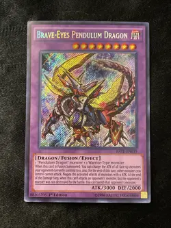 Brave-Eyes Pendulum Dragon RATE-EN039 Raging Tempest 1st Edition NM-LP++ - Image 1