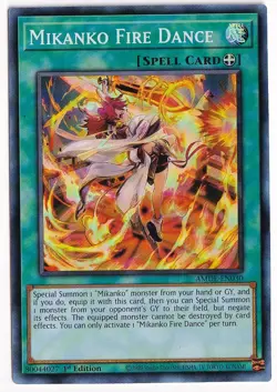 Mikanko Fire Dance AMDE-EN030 1st Edition Super Rare - Image 1